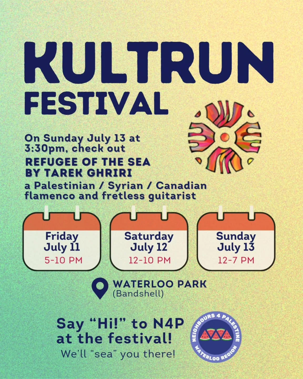 I am so honored to be recognized and supported by @palestinesolidaritykw

This Sunday at Waterloo Park at 3.30pm 

 #Tarekghriri #toronto #kw #Waterloo #طارق_غريري #refugeeinthesea
