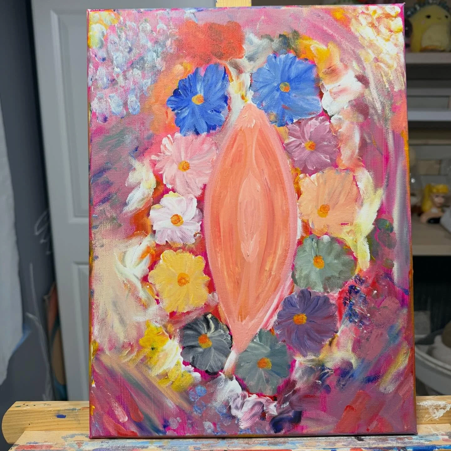 Need to figure out how to take better pictures of my art to share and make prints from. Let me know your suggestions :) #art #prints #flowers #feminine #create