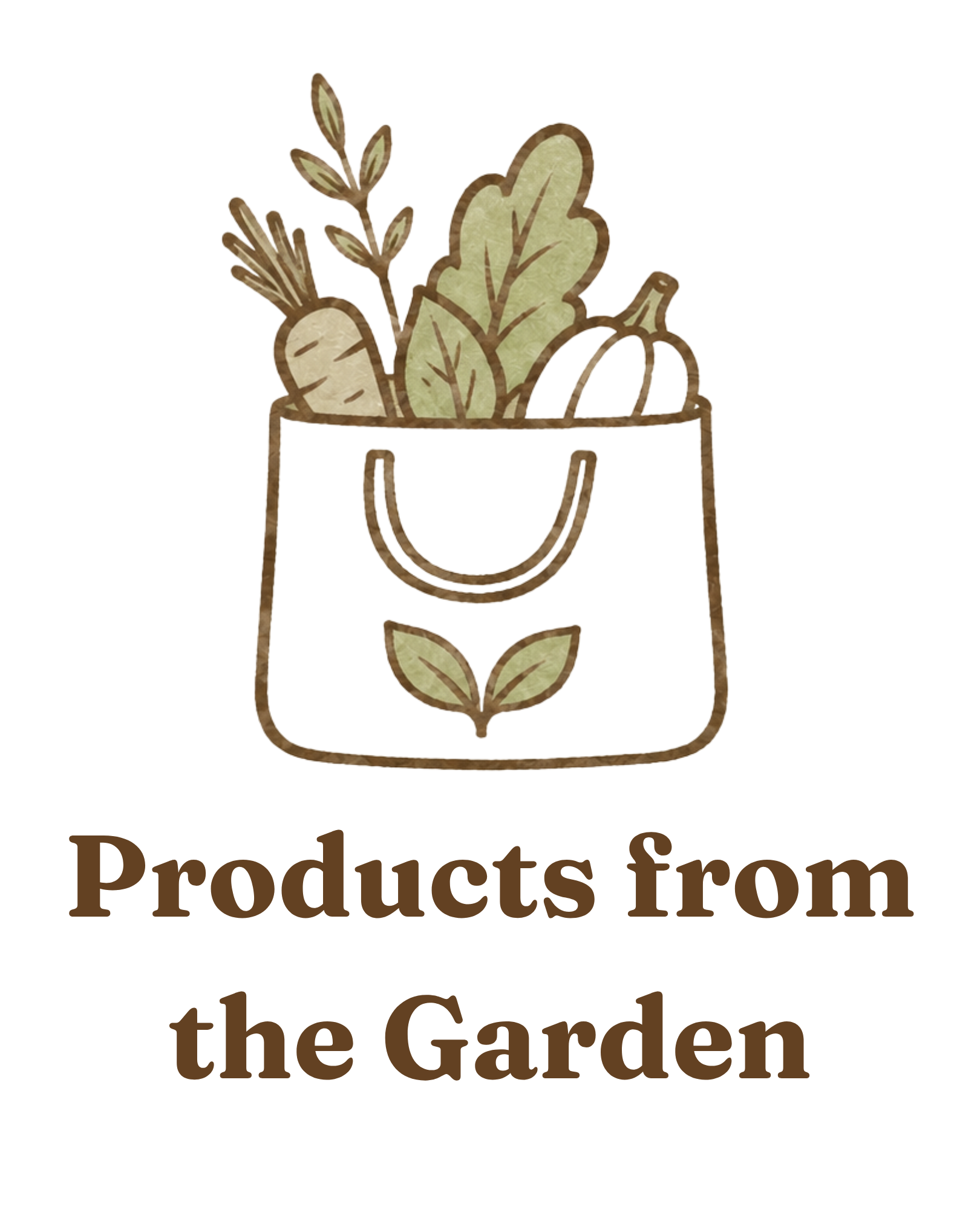 A logo featuring a shopping basket with various leaves and roots inside, and the text 'Rooted' beneath it.