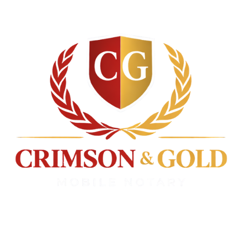 Crimson and Gold Notary