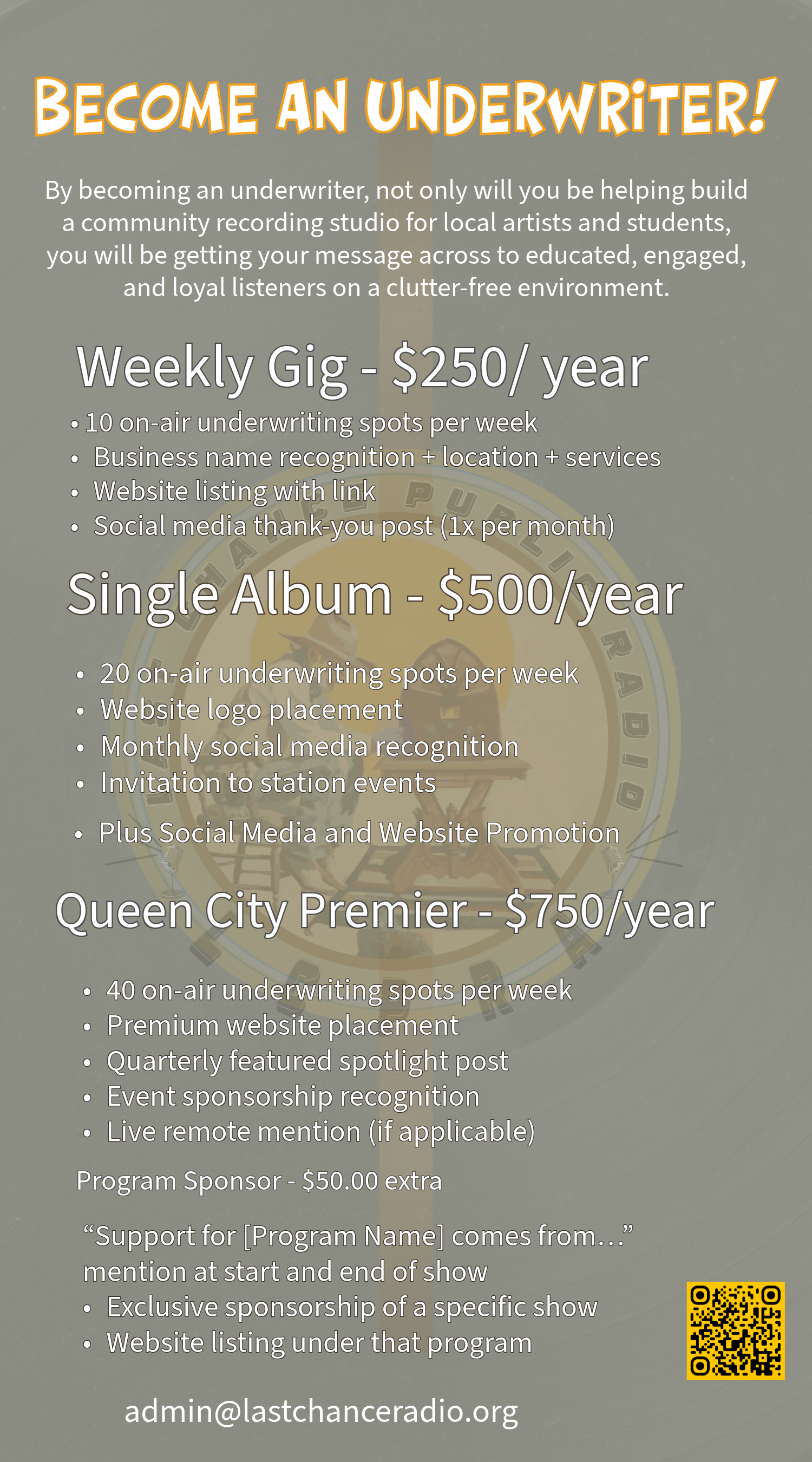 Single Alblum - $500.00/ year