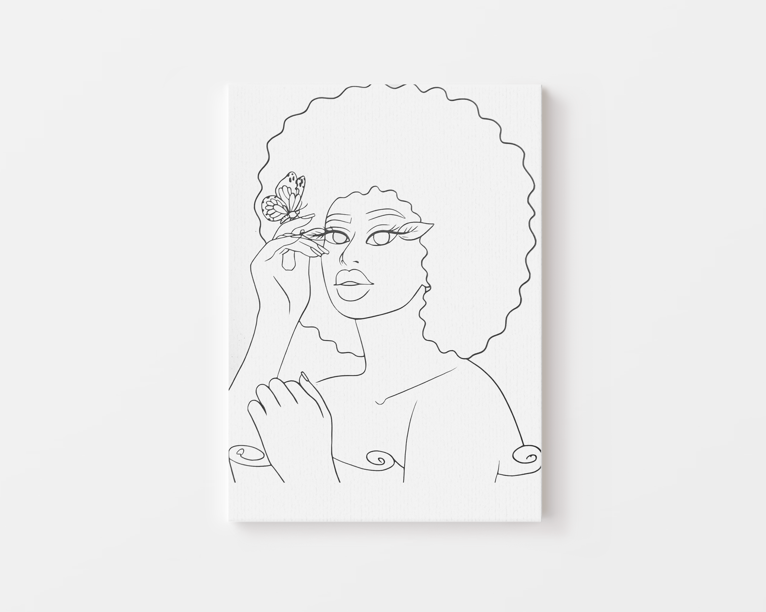 Afro Butterfly Canvas