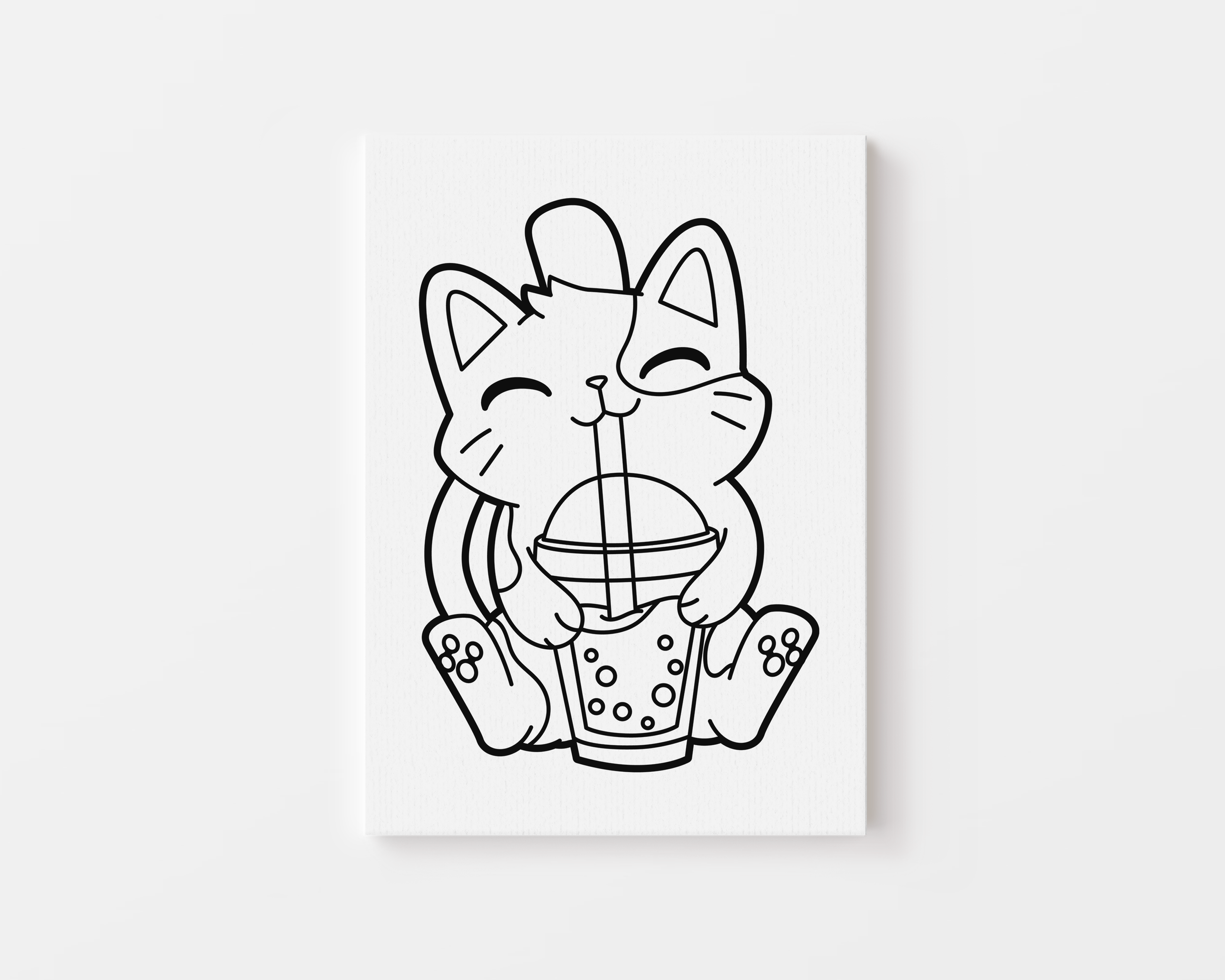 Boba Kitty Canvas