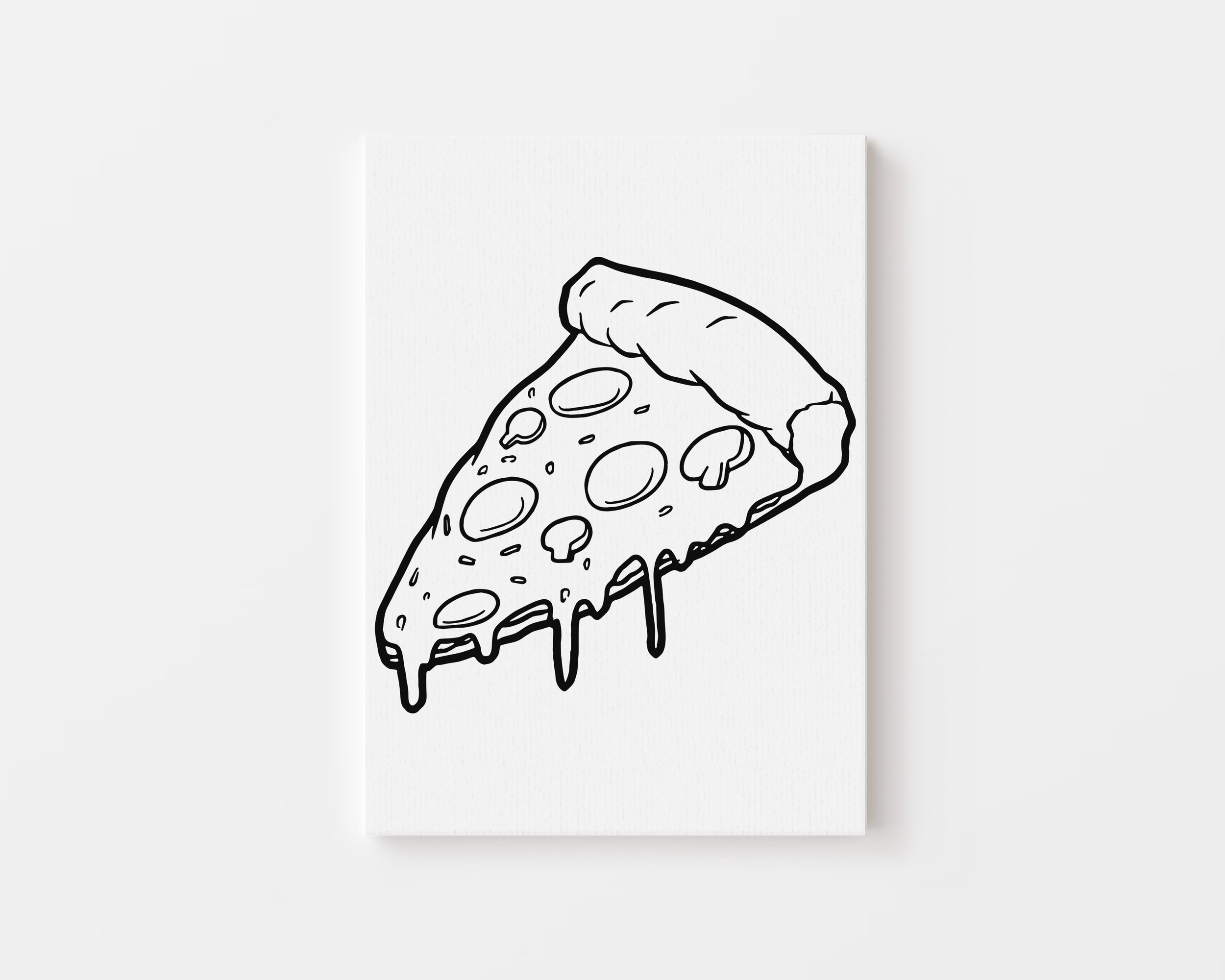 Extra Cheesy Pizza Canvas