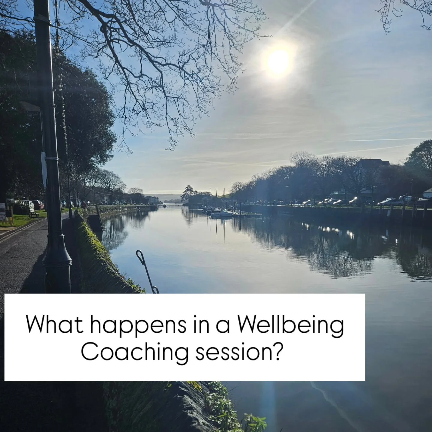 What happens in a Wellbeing Coaching session?

We'll be mindful, we'll connect, we'll talk about how things are for you, what you want to change and how you'll make those changes. I'll listen and support you to create goals to help you get to where y