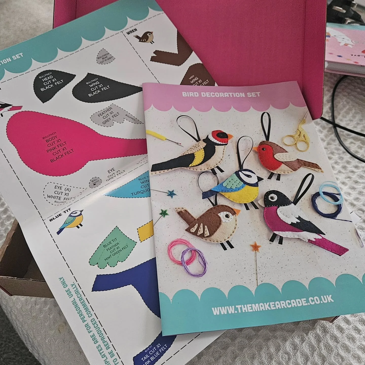 My sister gave me this lovely felt bird making kit for my birthday and today I found some time to make one of the birds - I chose the bullfinch. Scroll through the photos for progress and to see the finished result. 

Doing something creative is grea