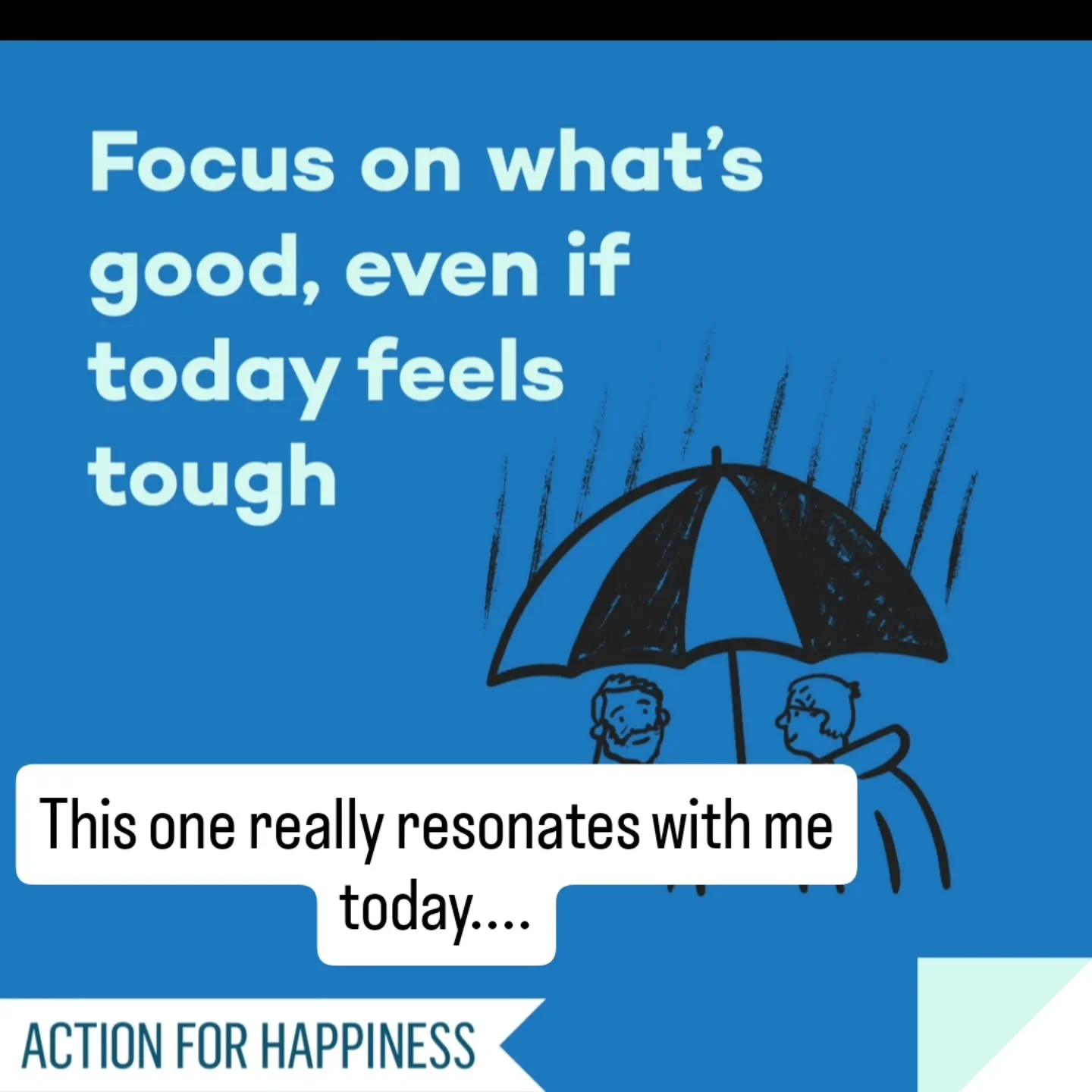 Every morning I get a little reminder or action from @actionhappiness and today's really resonates with me. 

I was supposed to be going to a wellbeing day at my work but sadly was unable to due to my ongoing hip and back pain. However, I am going to