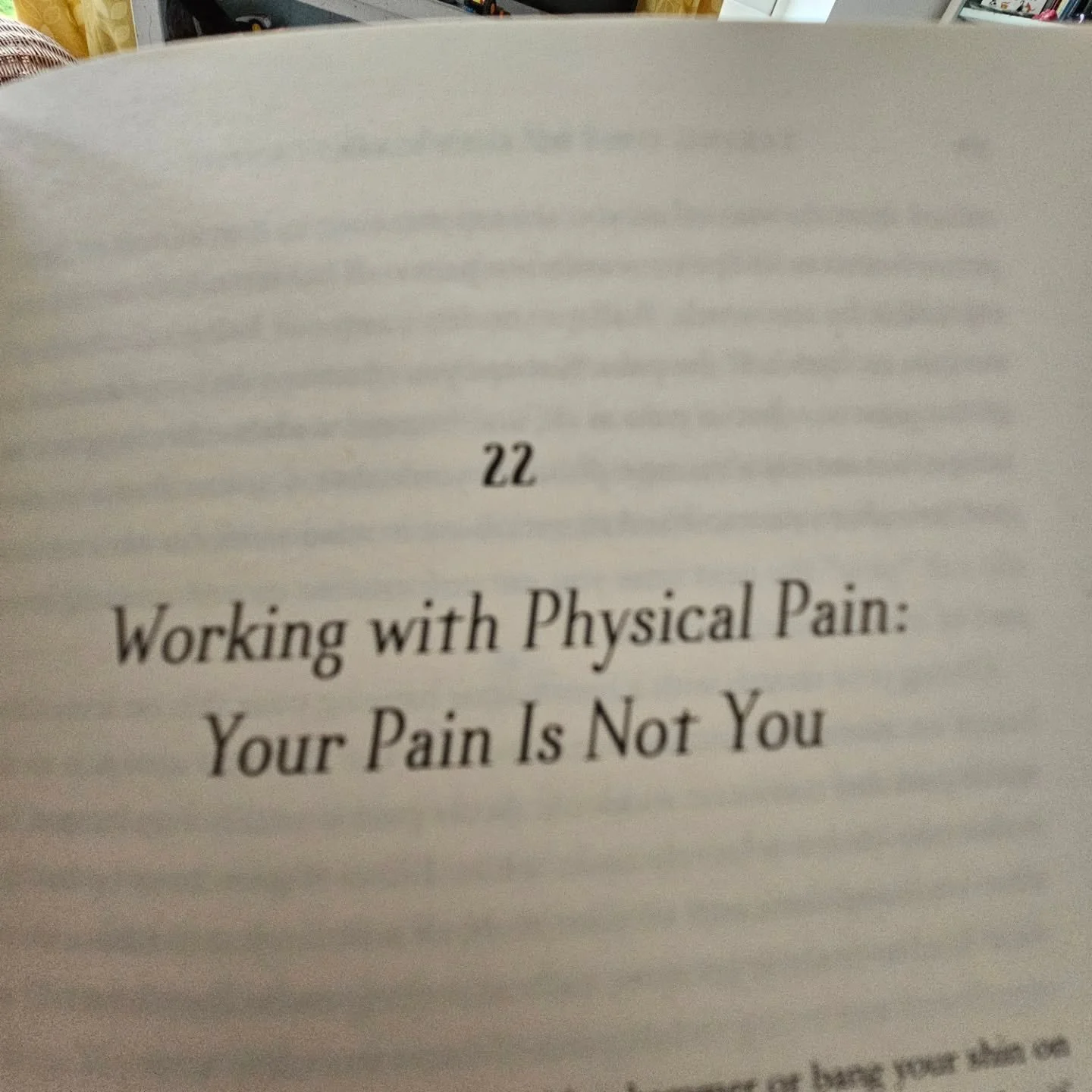 Just about to start the chapter in Full Catastrophe Living about using mindfulness with pain. As someone who lives with Hypermobile Ehlers Danlos Syndrome, and therefore pain, and having used mindfulness to manage pain I'm interested to see what else