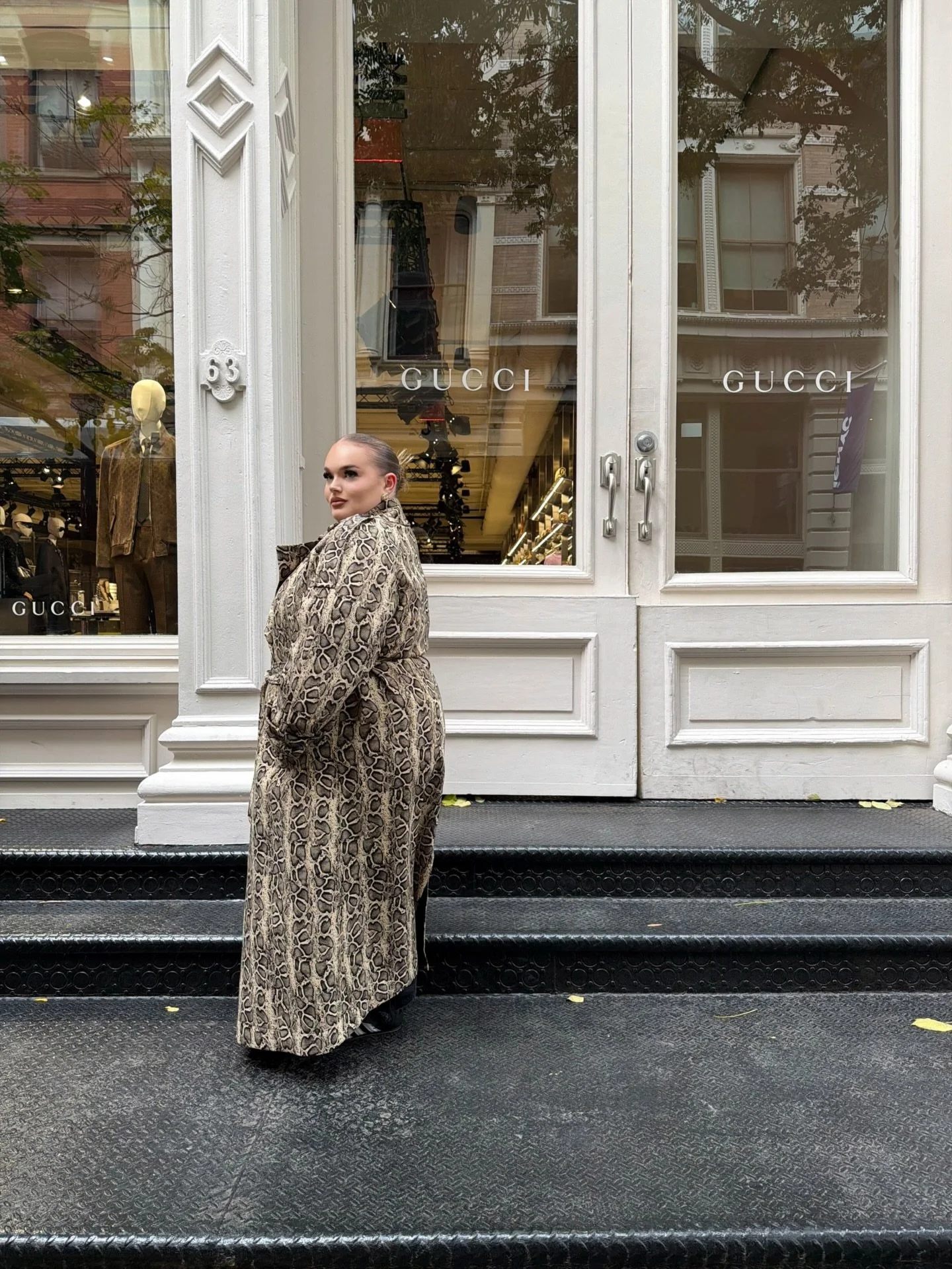 :: found my tribe + we started a trend. 🦓 🐆 🐍🫶🏾 
THE ARIA TRENCH. @baacalofficial