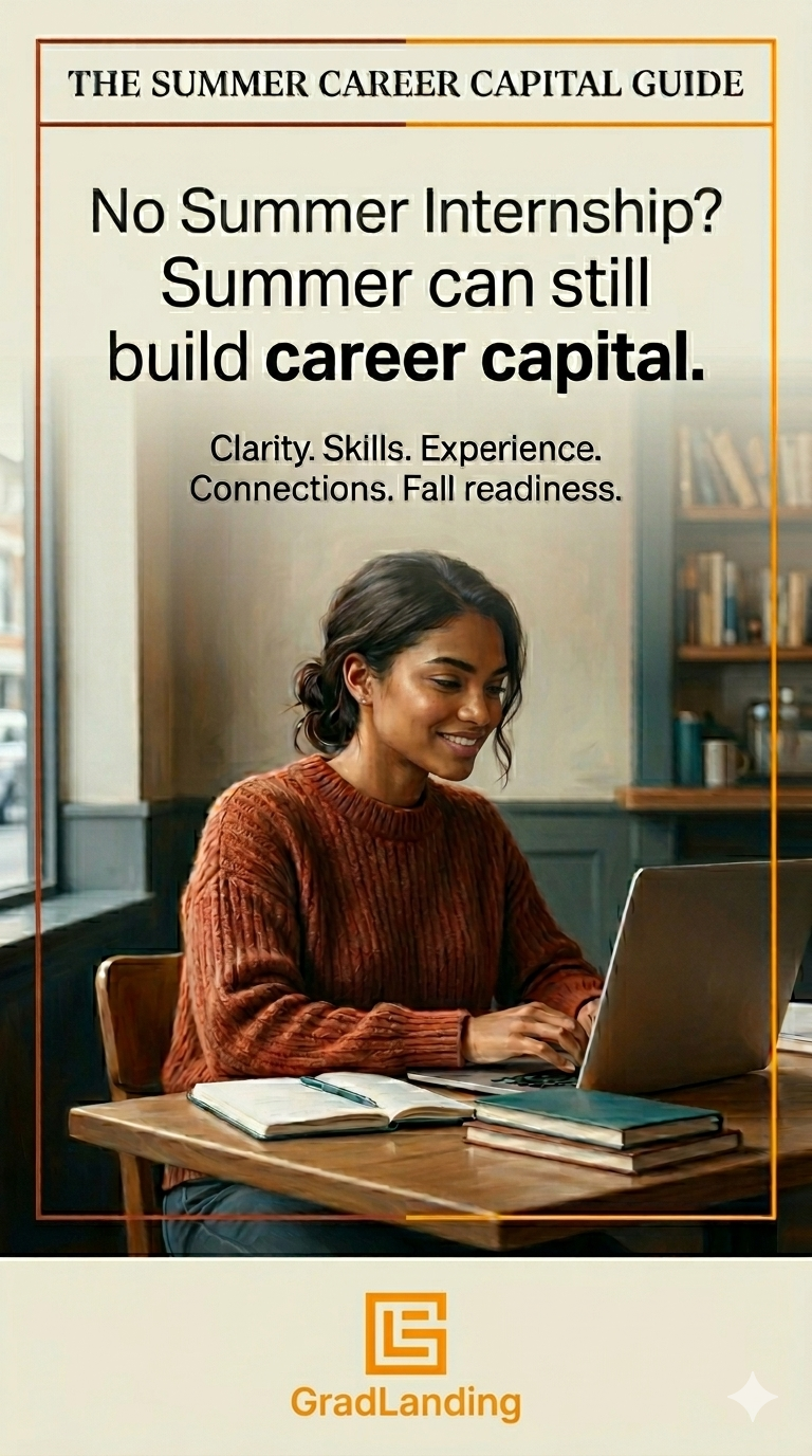 No Summer Internship? A Practical Plan to Build Career Capital Anyway