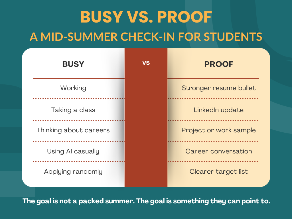 Mid-Summer Check-In: Is Your Student Building Proof or Just Staying Busy?