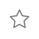 Gray outline of a star on a white background