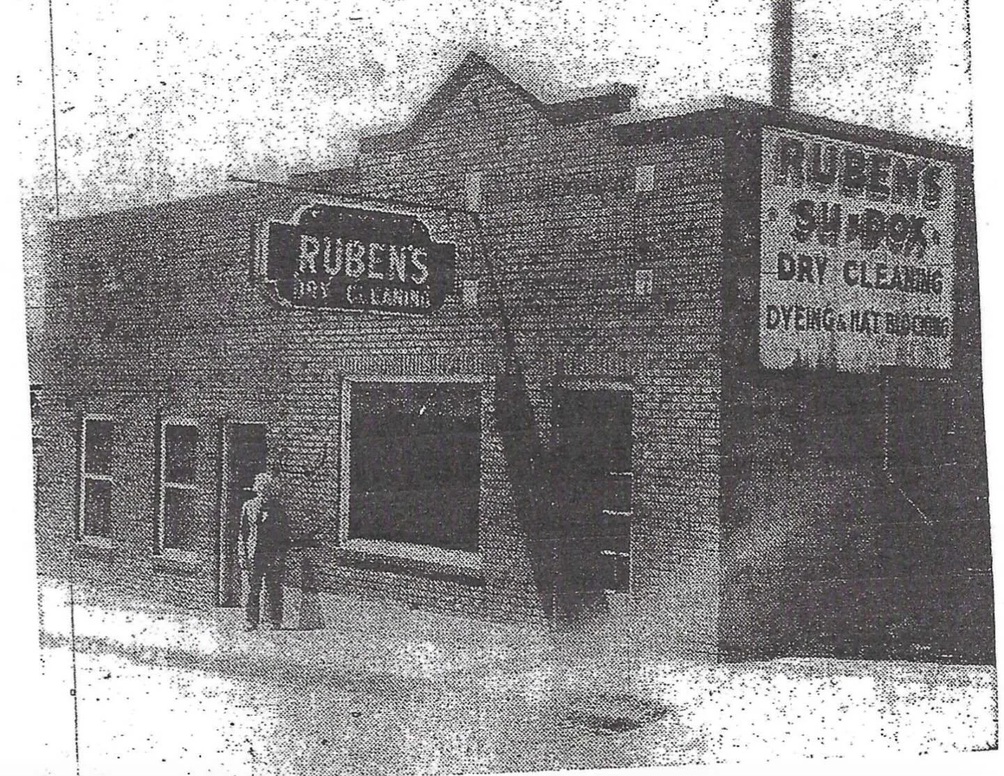 Louis Ruben owner of his Dry Cleaning business 1965