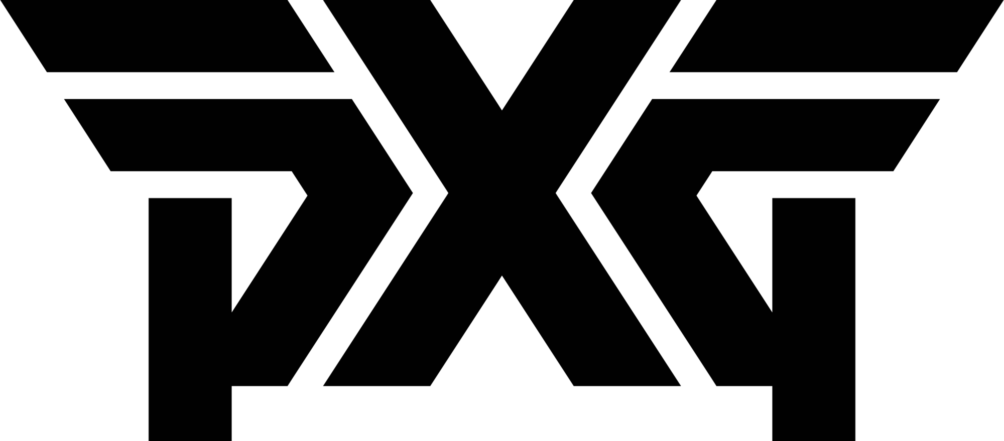 Black and white PXG Logo.