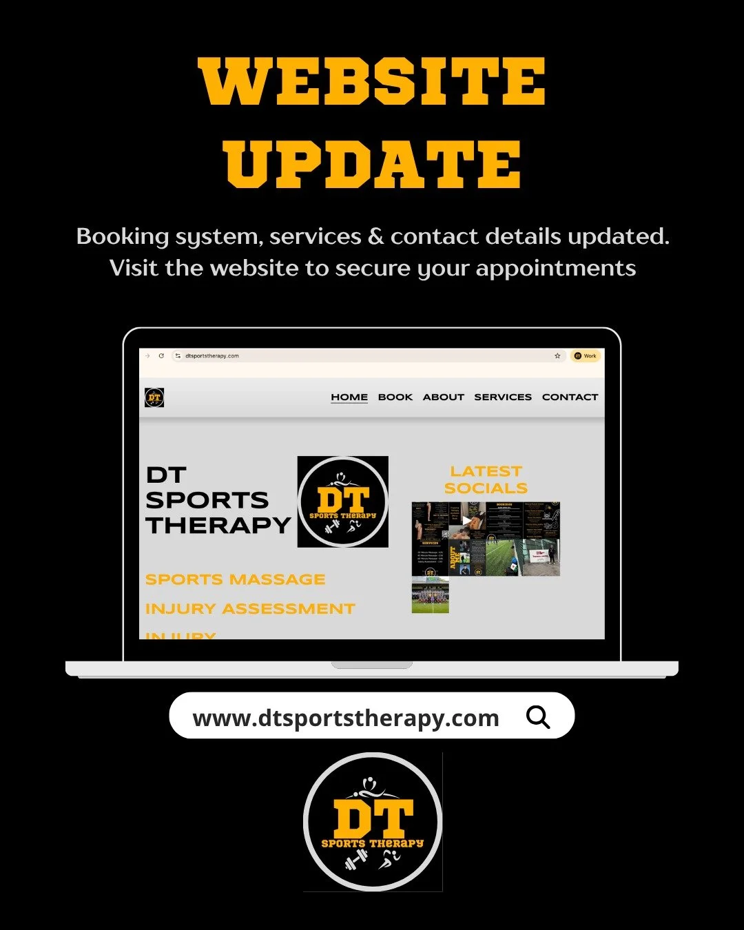 New website update is live 🚀
Easier booking, updated services, and everything you need in one place.
Get your appointment locked in now.

--
#Bury #ManchesterPhysio #SportsTherapy #SportsMassage #InjuryRehab #BackPain #HamstringInjury #MuscleTightne