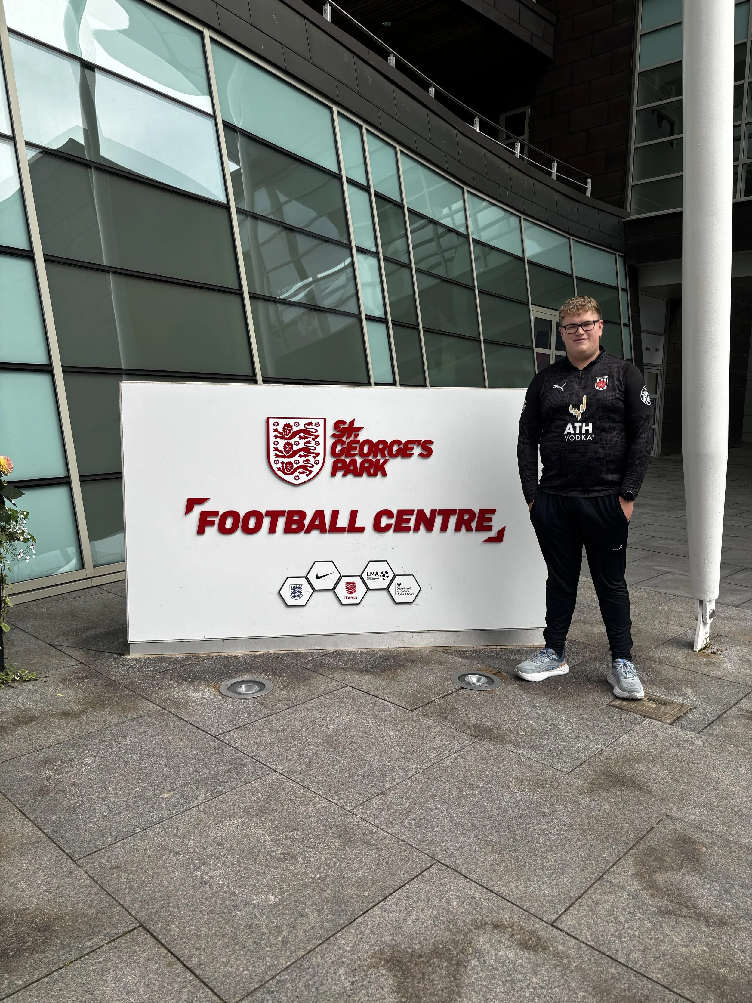Myself at St. Georges Park at a recent CPD event