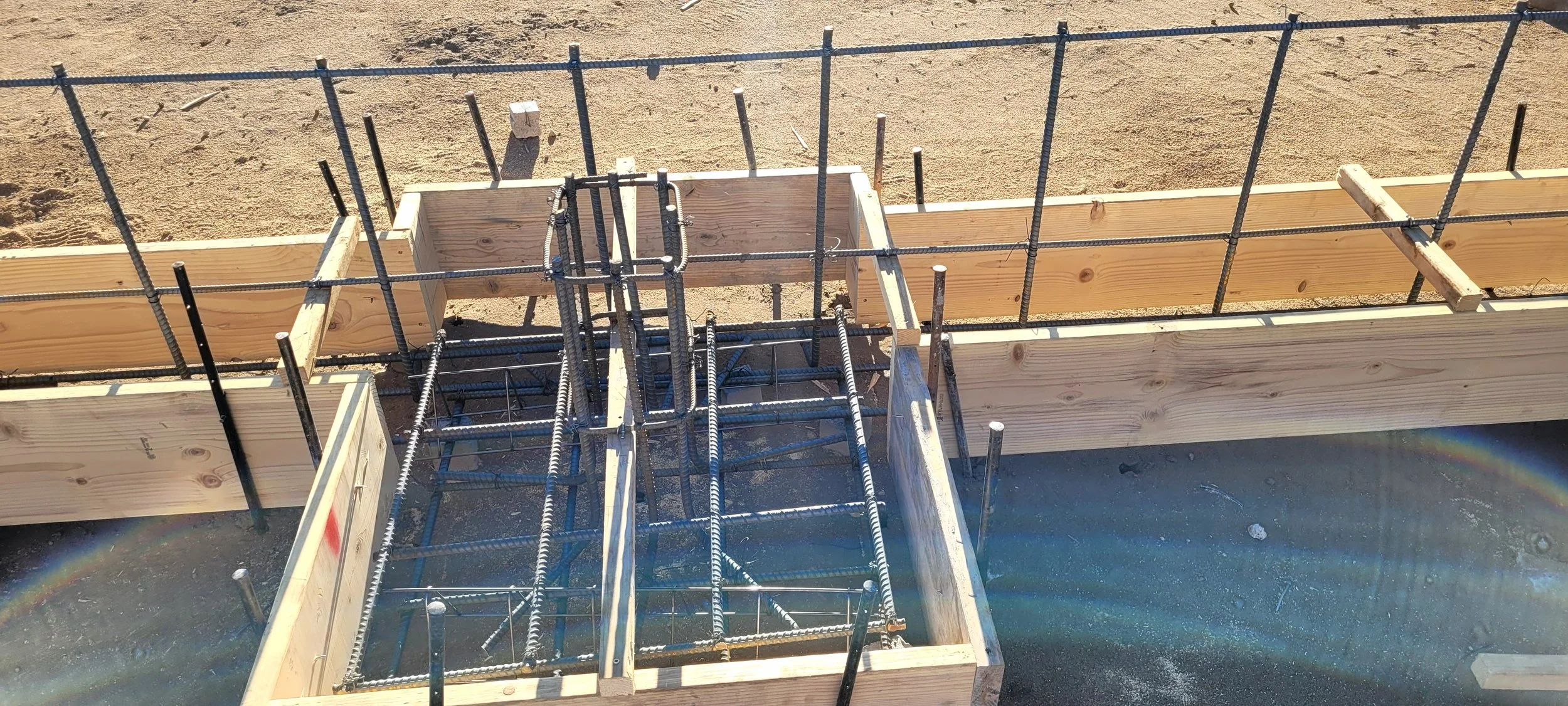 column/pillar footer form - rebar detail