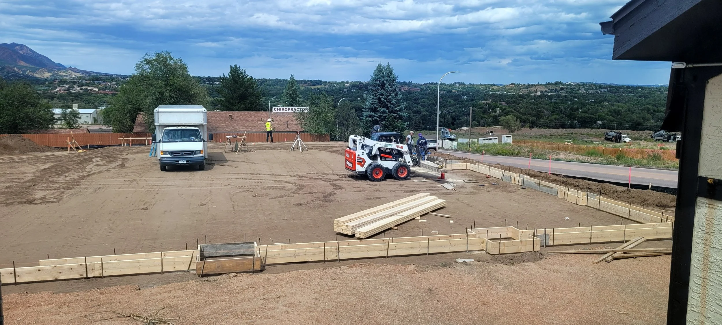 Foundation - Sanctuary has a south and east footer