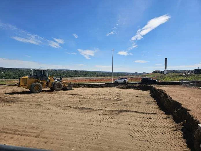 backfilling the hole with the proper 'fill'