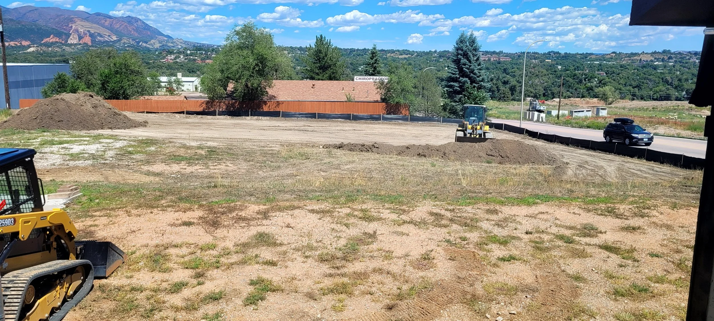 ground being scraped