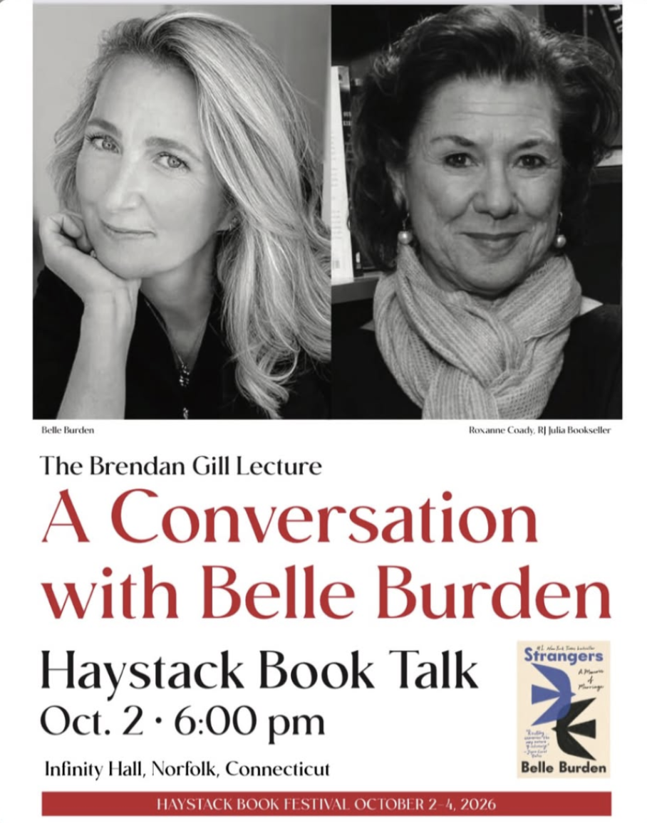 Brendan Gill Lecture—A Conversation with Belle Burden, Haystack Book Festival, Norfolk, CT