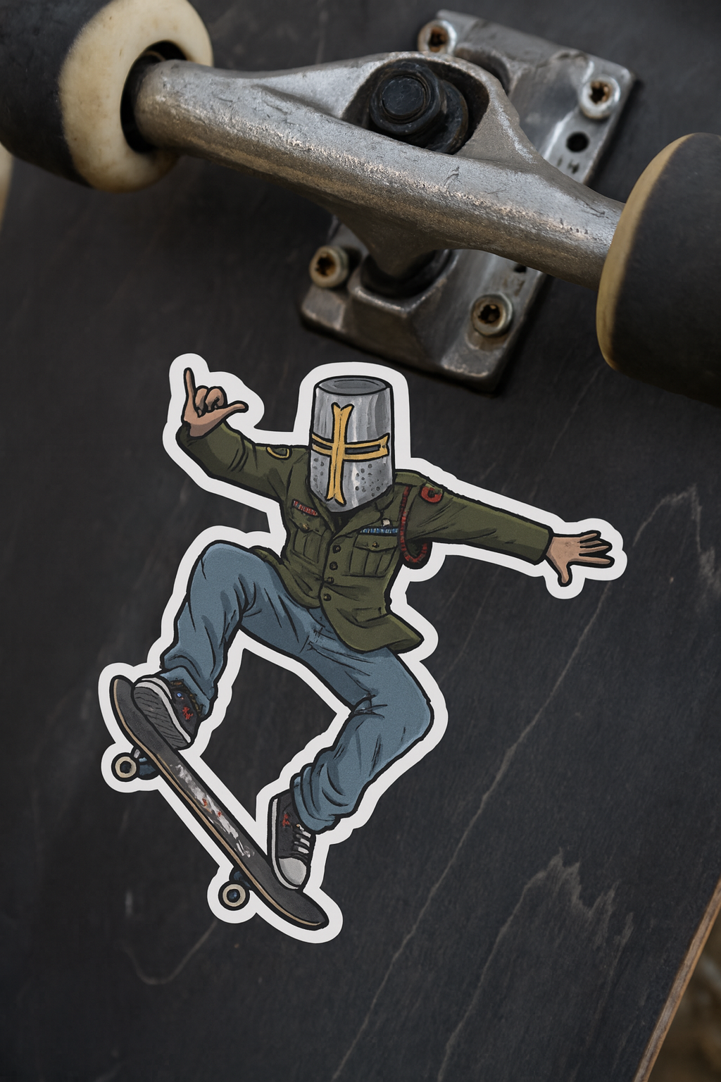 Soldier Skater Sticker