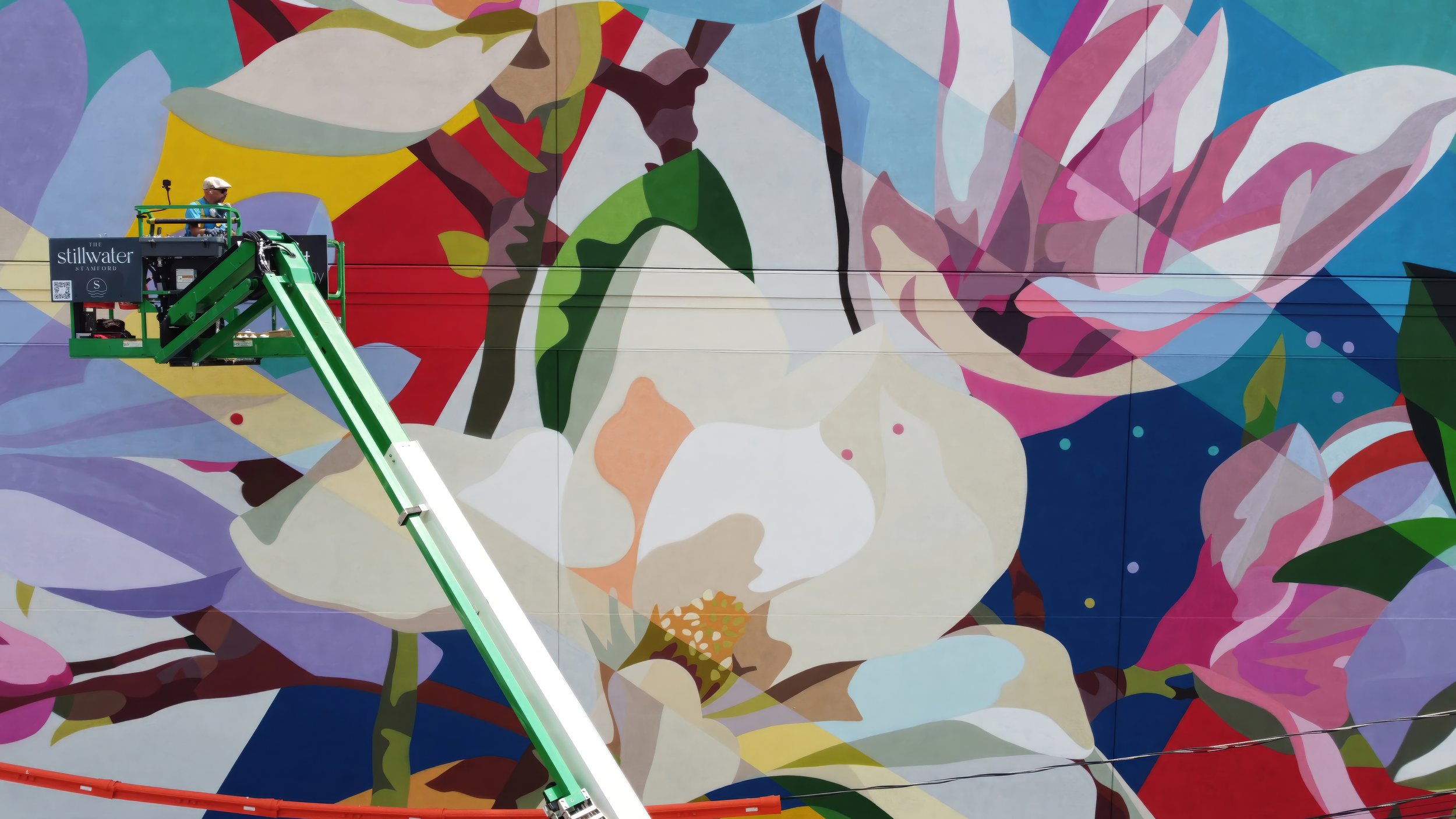 Stillwater Flowers mural detail magnolias — Stamford Connecticut, DAAS.jpg