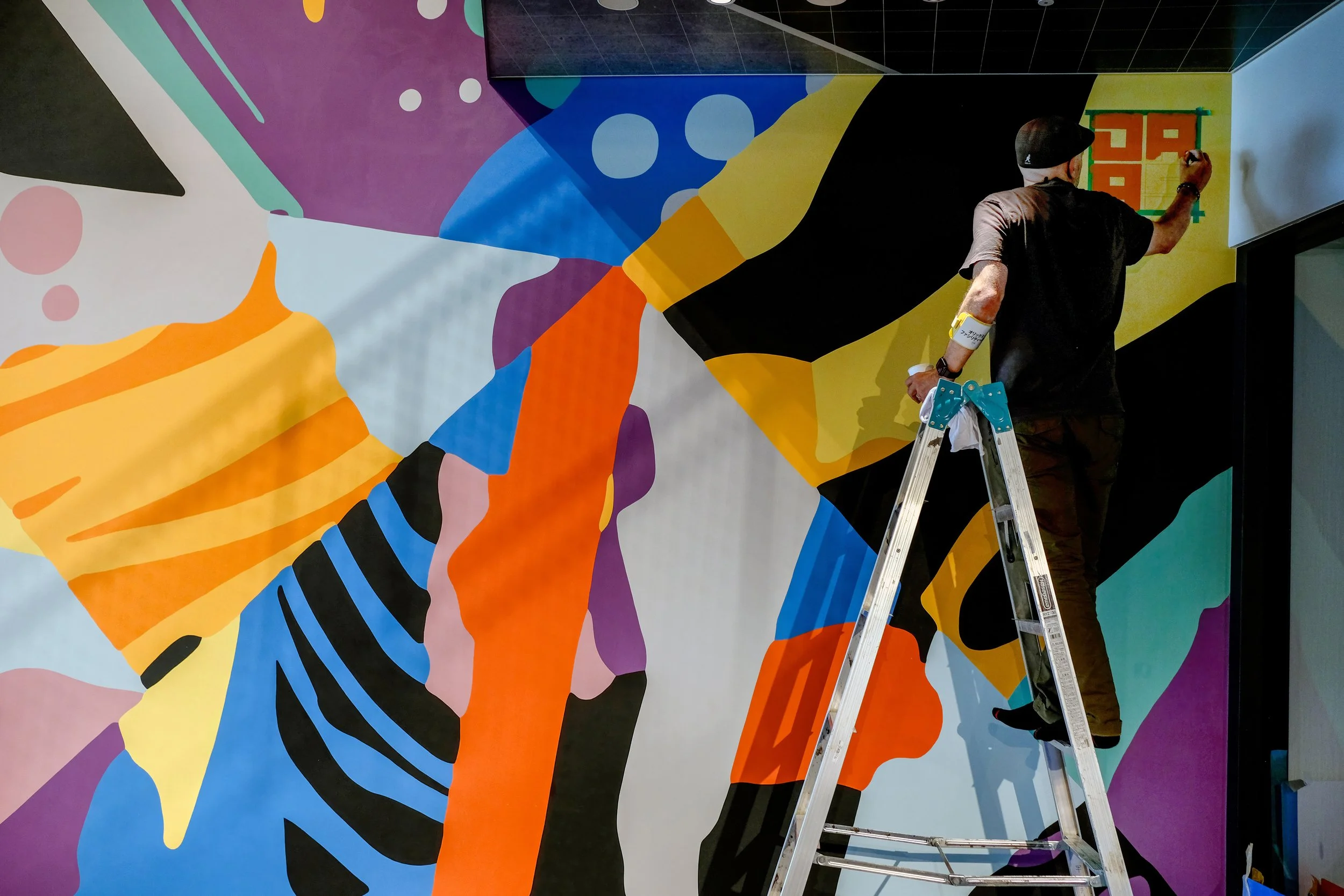 JAM BASE interior with DAAS mural installation — Grand Green Osaka Japan.jpeg