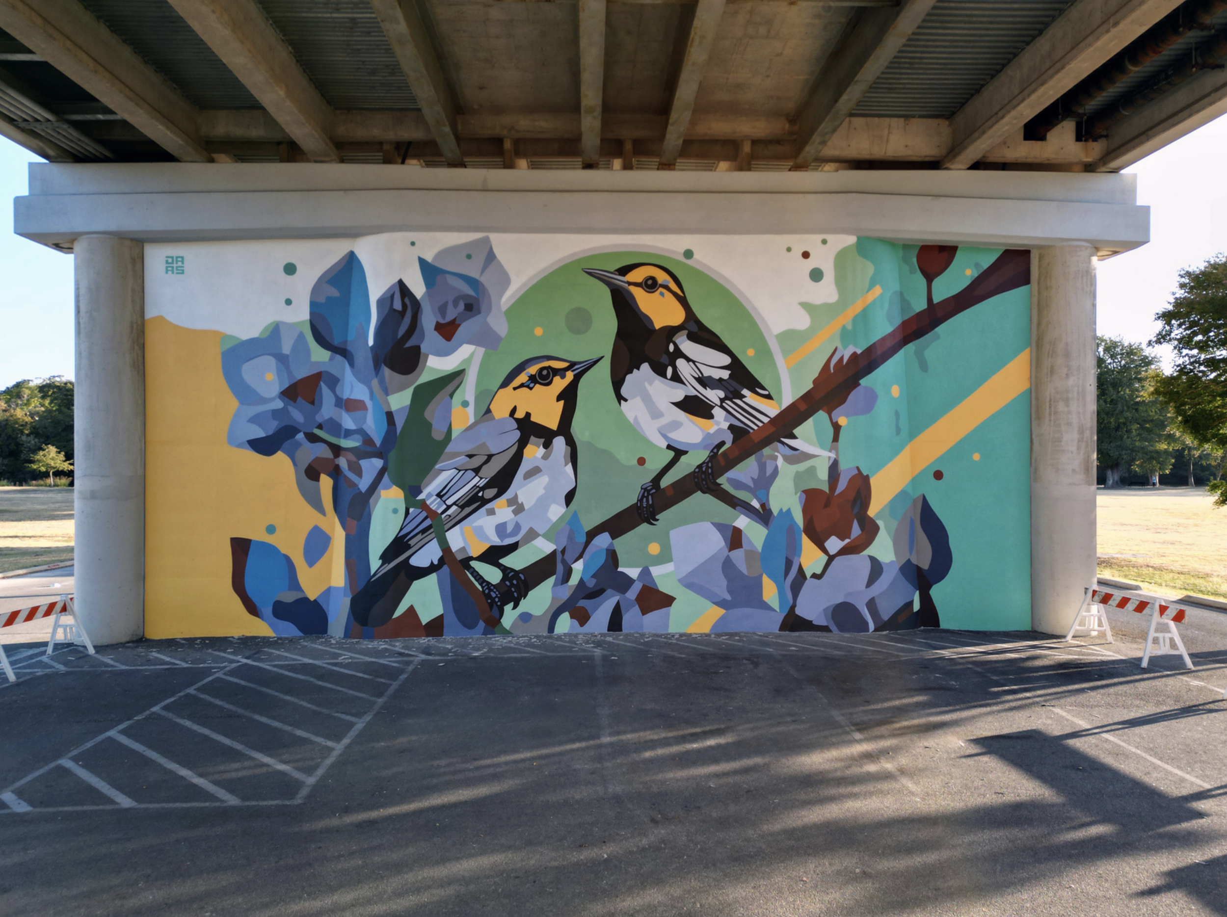Birds and Blossoms park mural — Louise Hays Park Kerrville Texas, DAAS.png