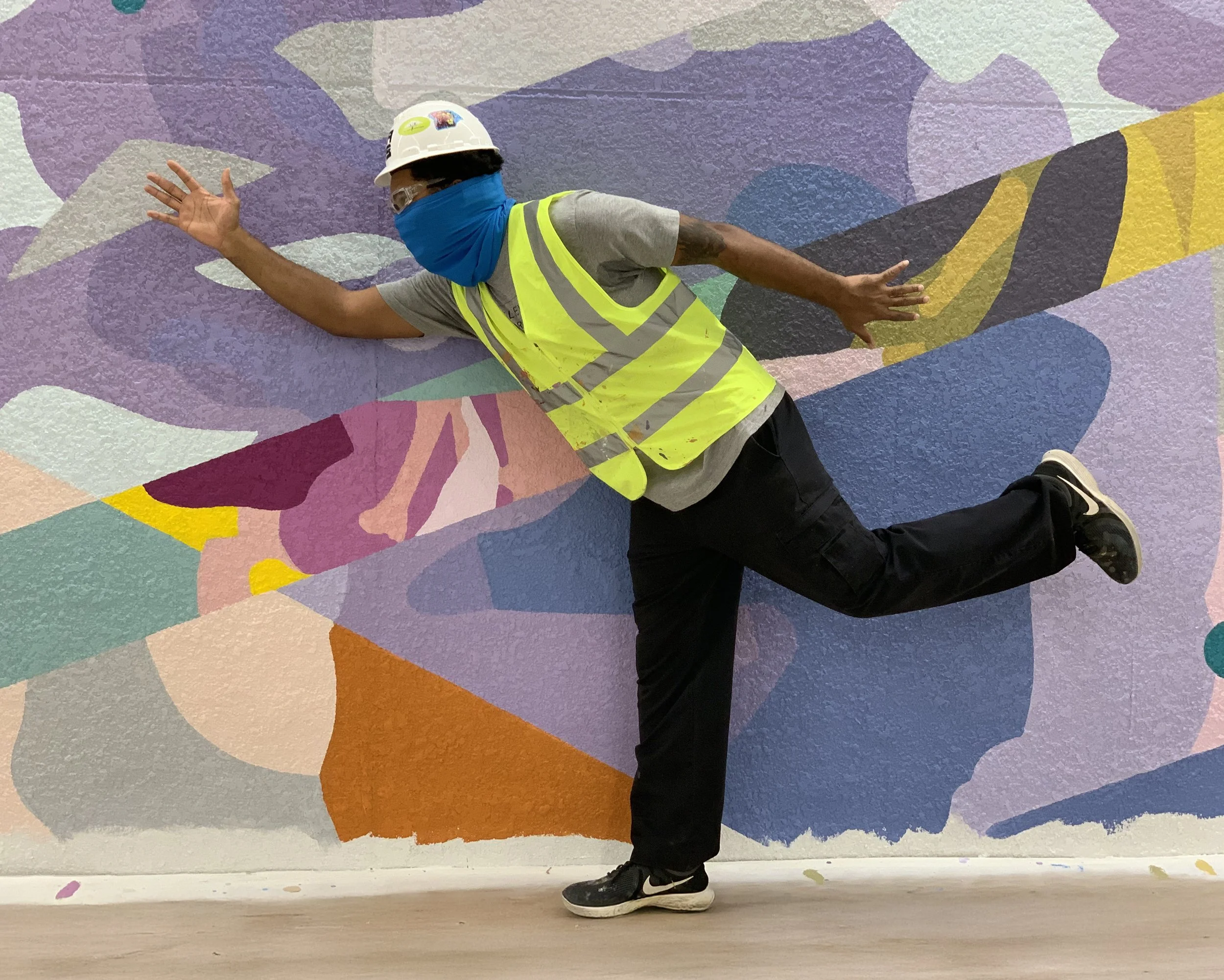 Painting In Bloom mural — Salt Lake City Airport installation in progress | DAAS.jpeg