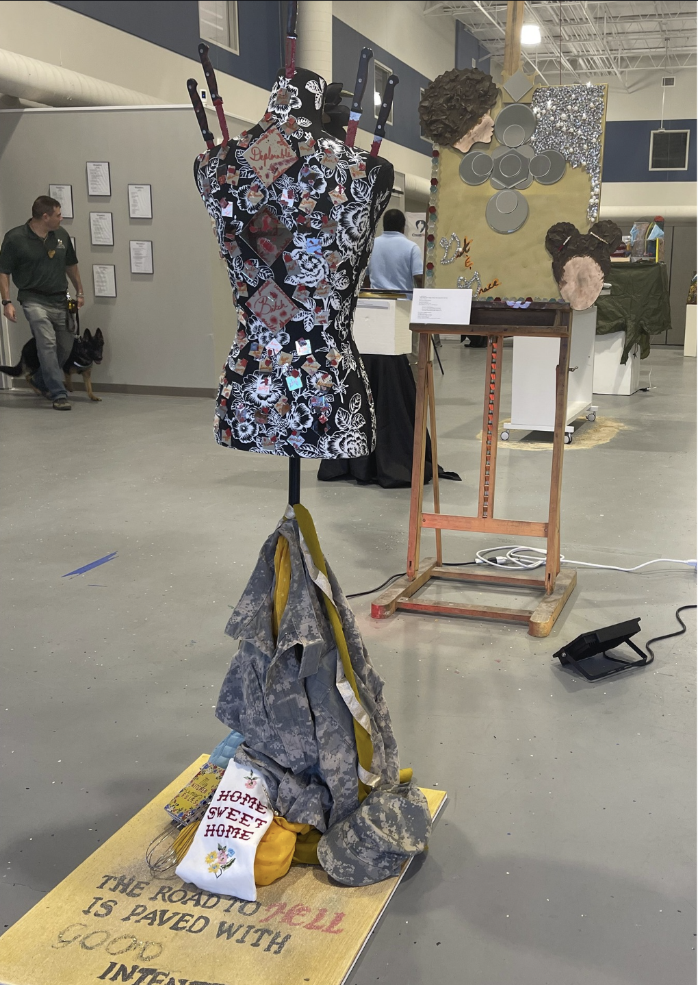 Art piece displayed at a Gallery