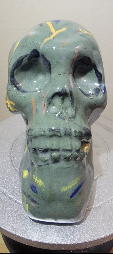 Front of the ceramic skull