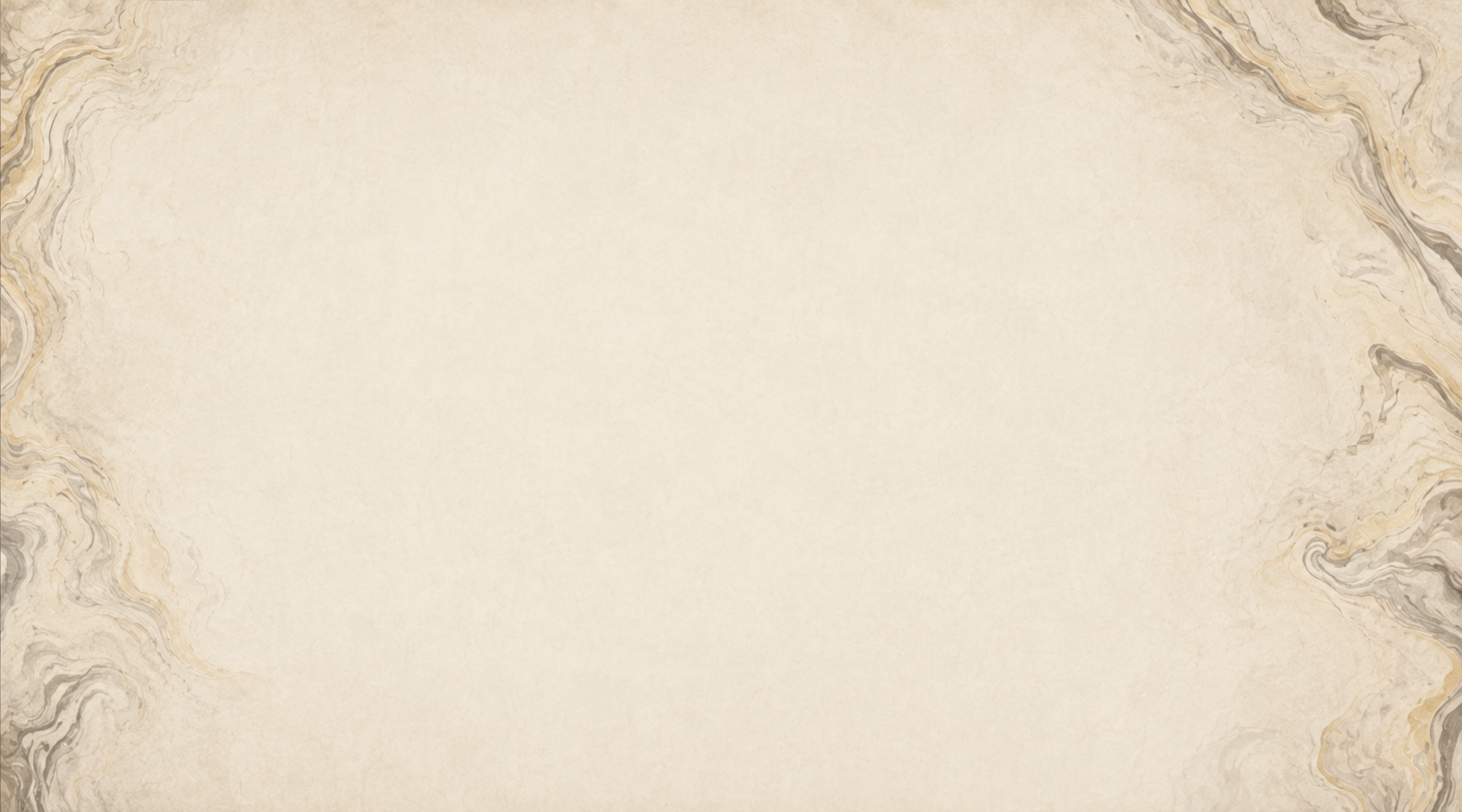 Empty beige parchment paper with marbled edges in shades of brown, gray, and black.