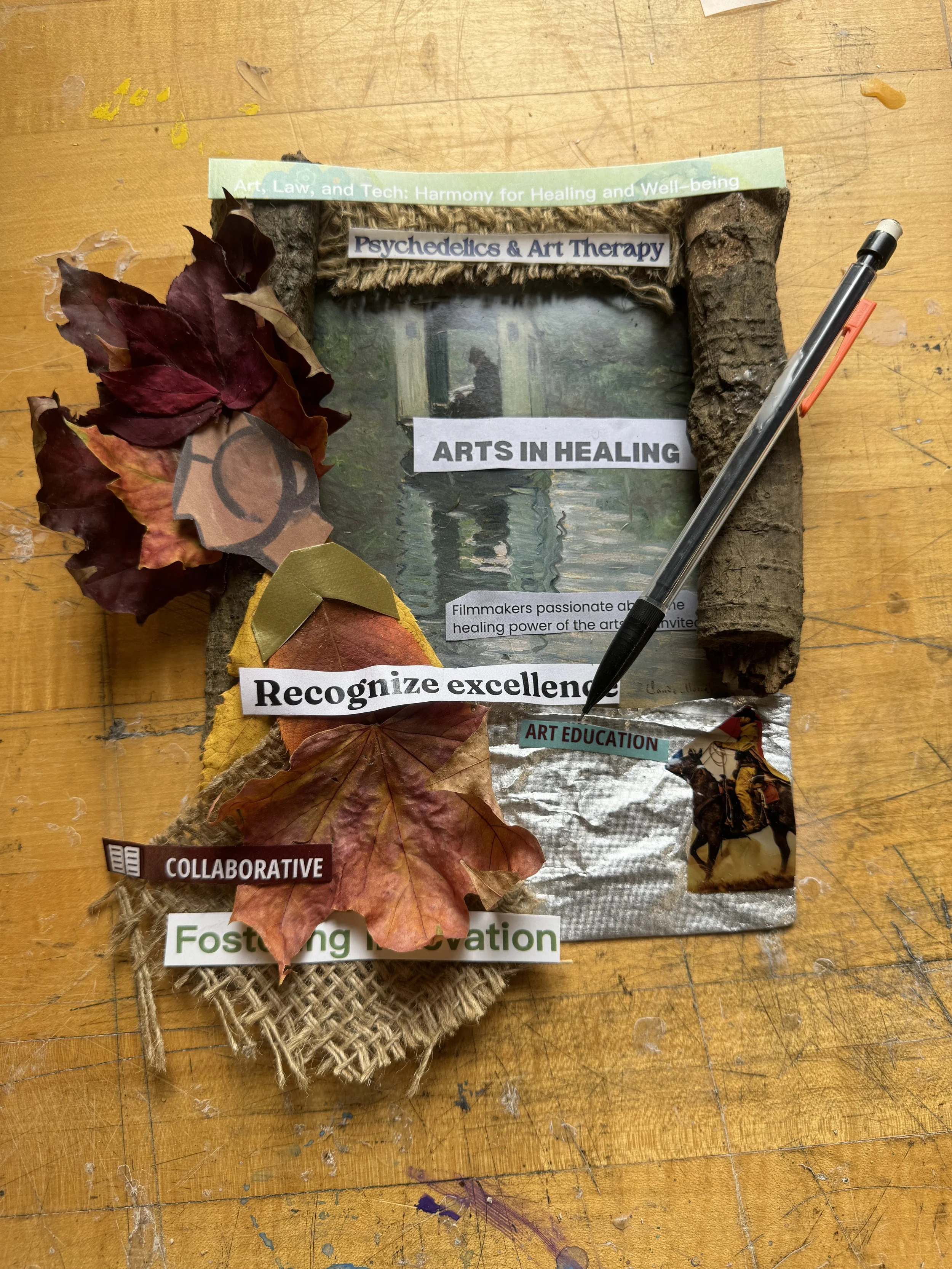 Create or Die: Art is Healing [2024] [Medium: MIxed Media Collage]