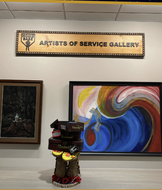 Artwork showcase in a muesum