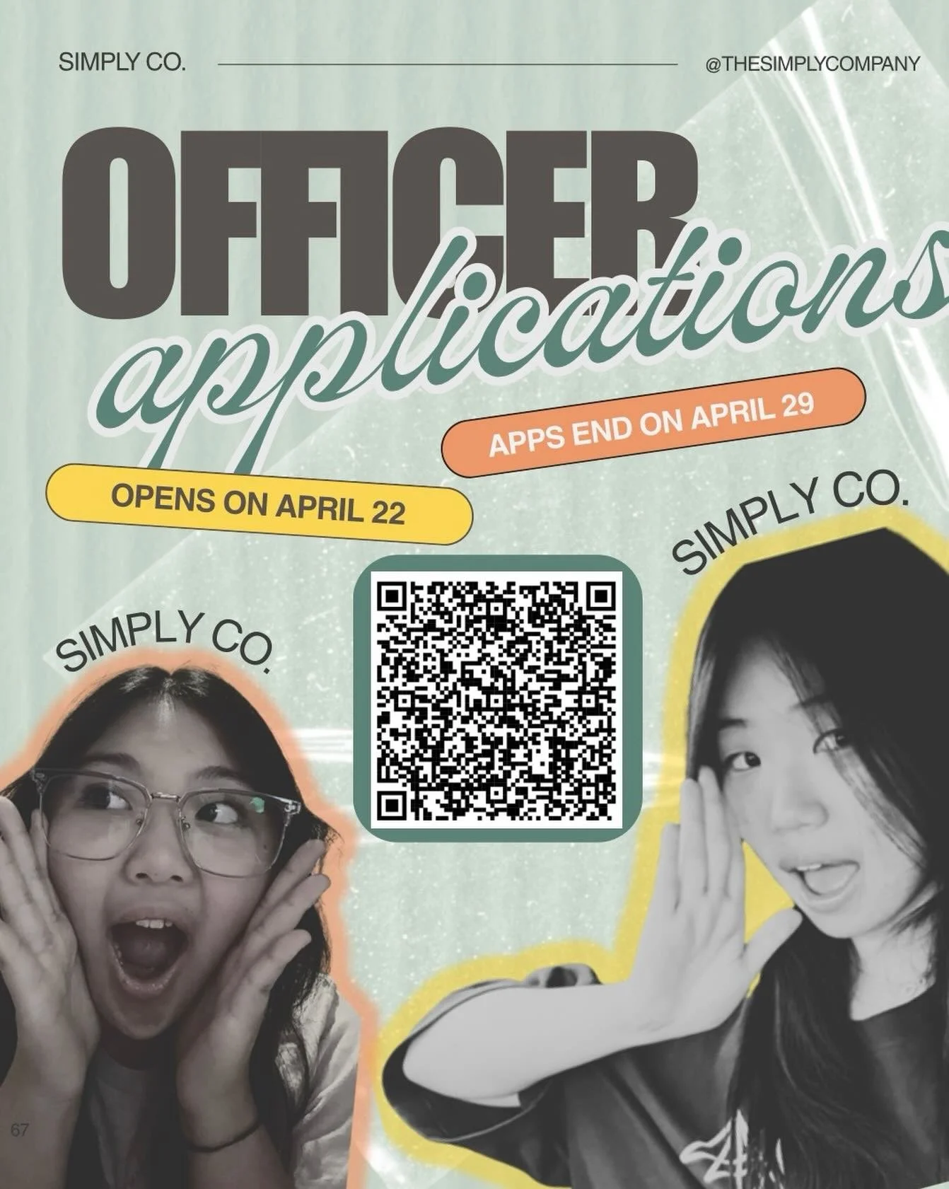 Calling all Simply Members 📢‼️!! We are officially opening officer applications TODAY for the 2026-2027 school year! Being a Simply officer is a great way to not only gain teamwork and leadership experience, but to also learn what it is like to run 