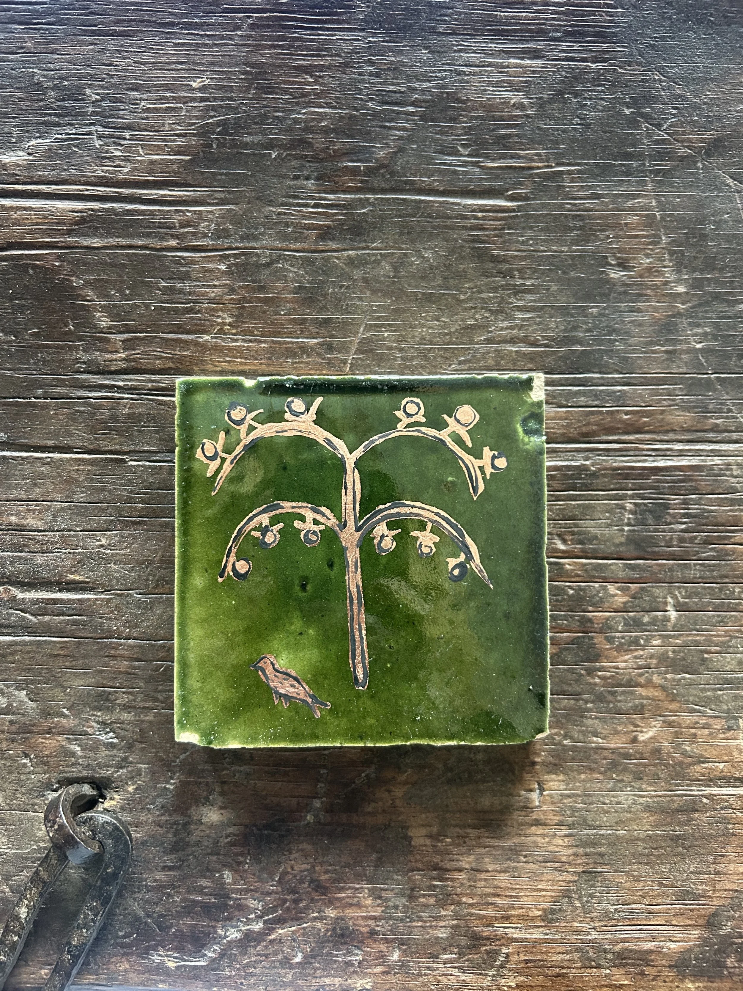 Copper Medieval Tree Tile