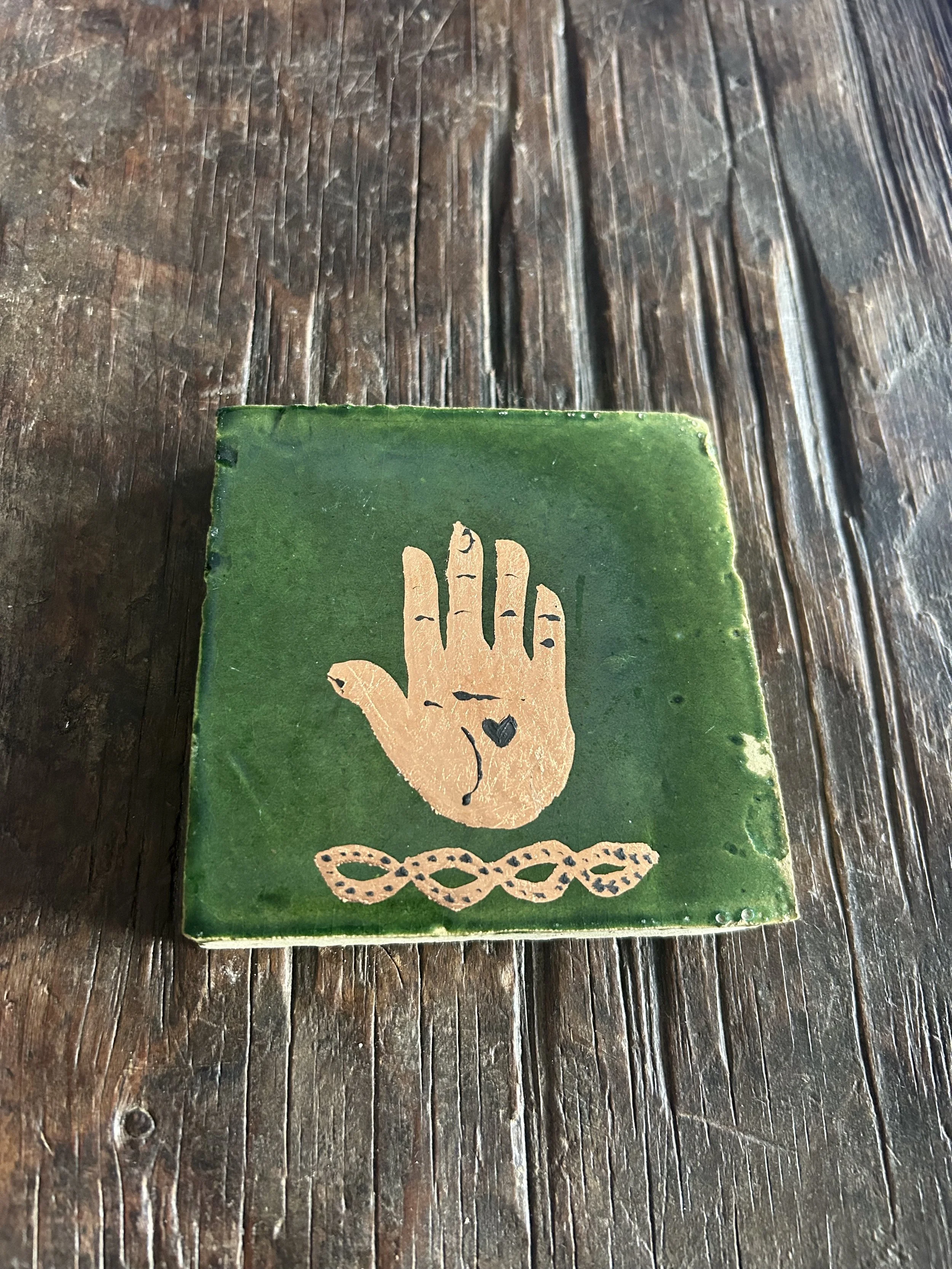 Copper Hand Tile