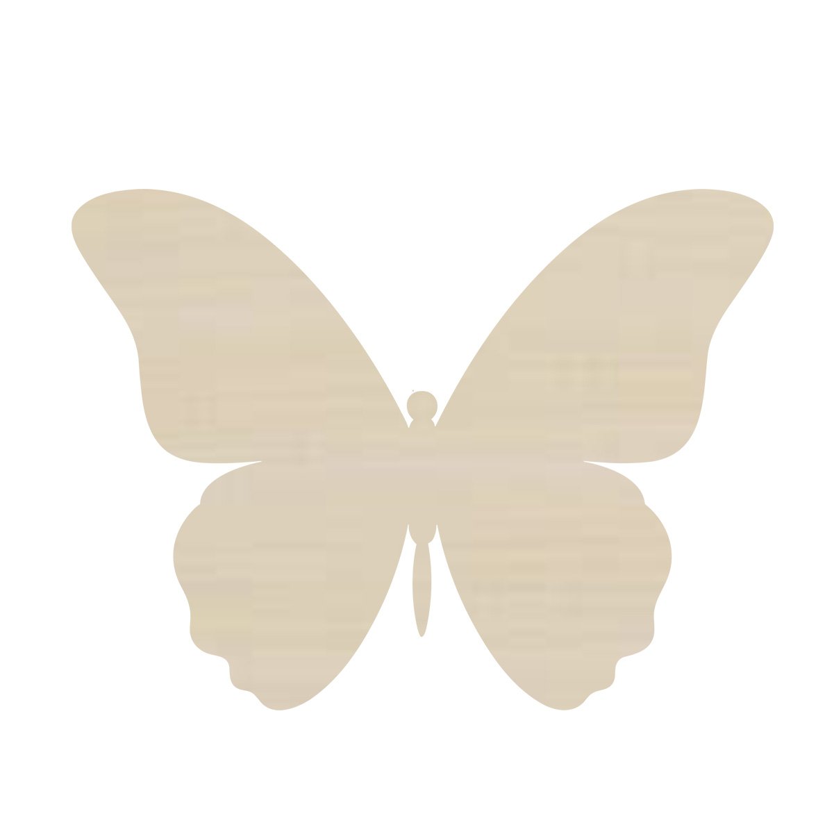 Unfinished ready to paint butterfly shape