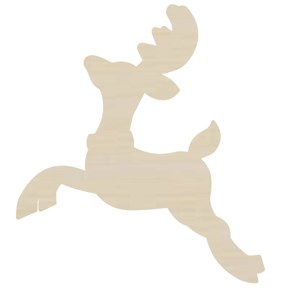 Unfinished ready to paint Christmas reindeer shape, ready to paint Christmas crafts