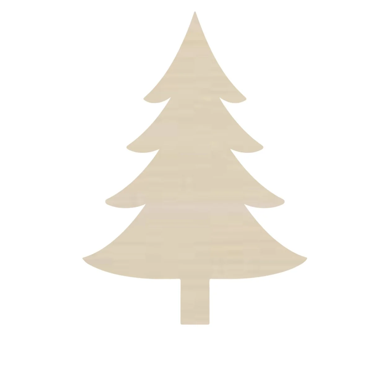 Unfinished ready to paint Christmas tree shape
