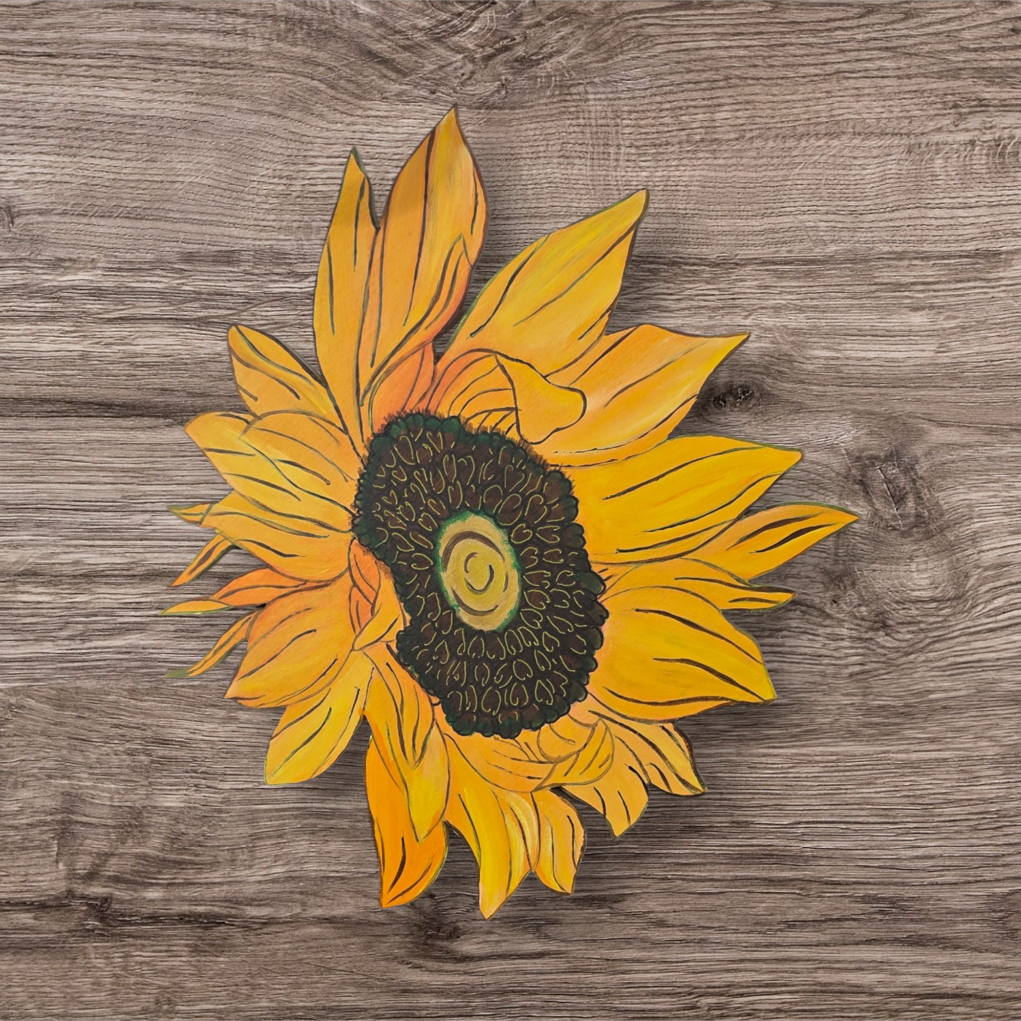 Video led Paint your own Adorable Realistic sunflower