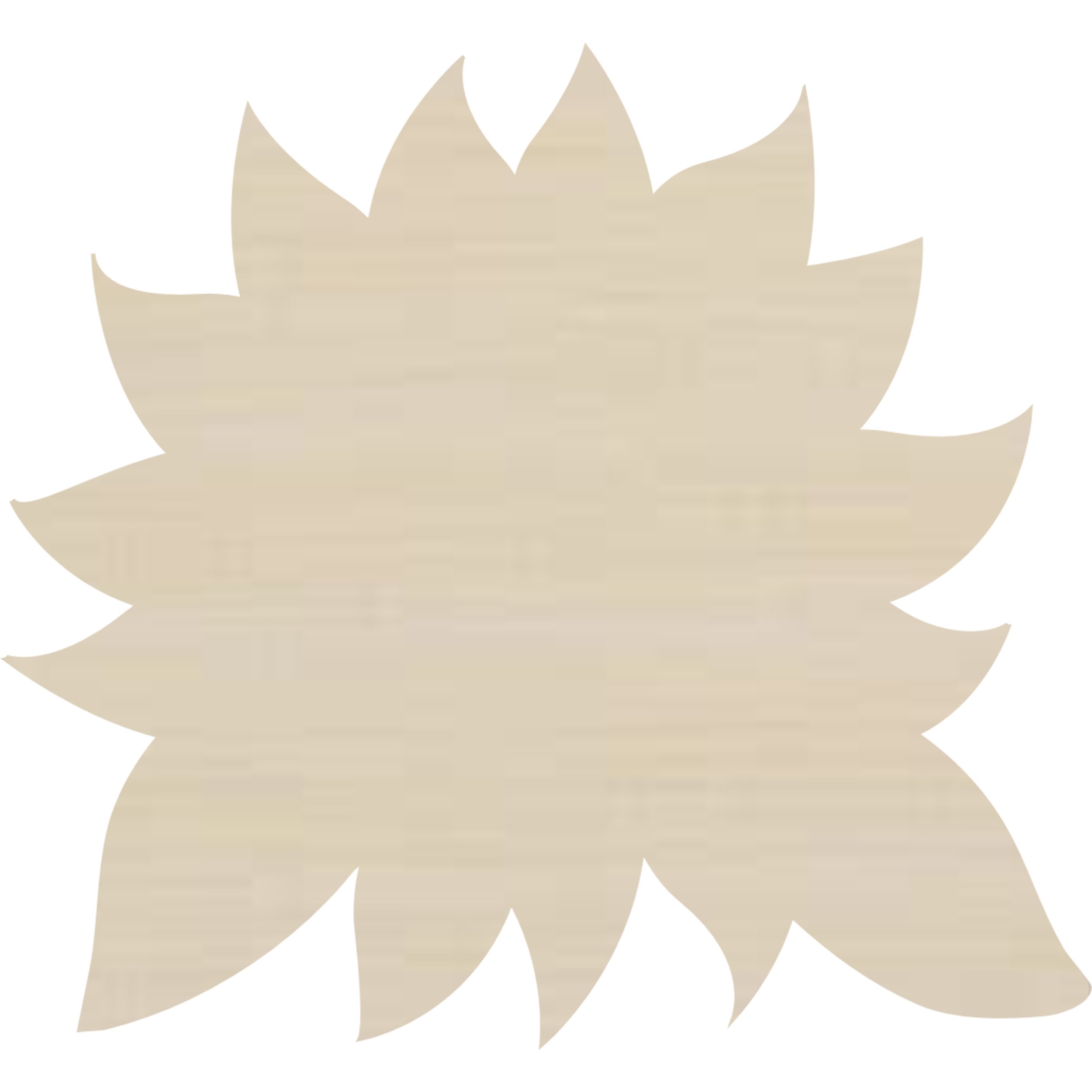 Unfinished ready to paint Sunflower