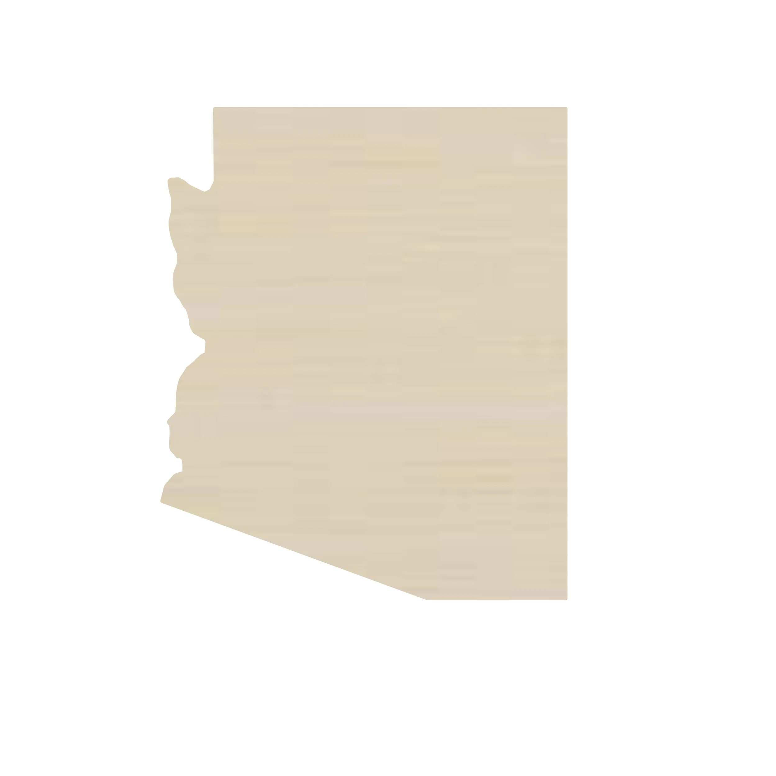 Unfinished ready to paint Connecticut shape