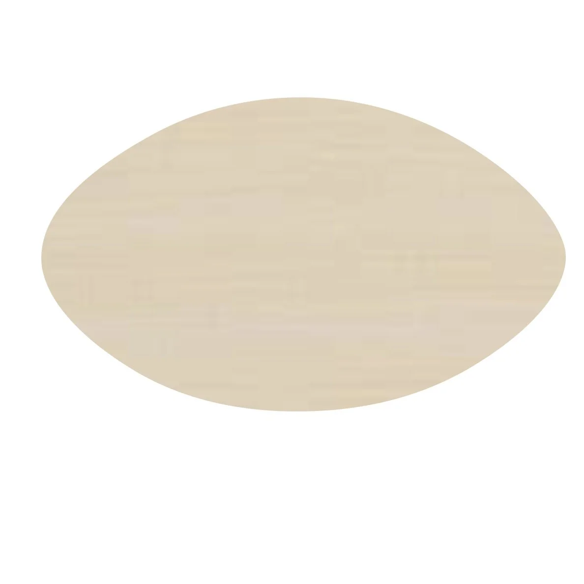 Unfinished ready to paint football shape