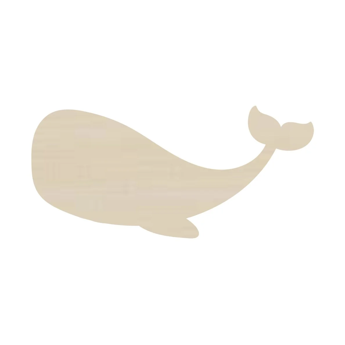 Unfinished ready to paint whale shape