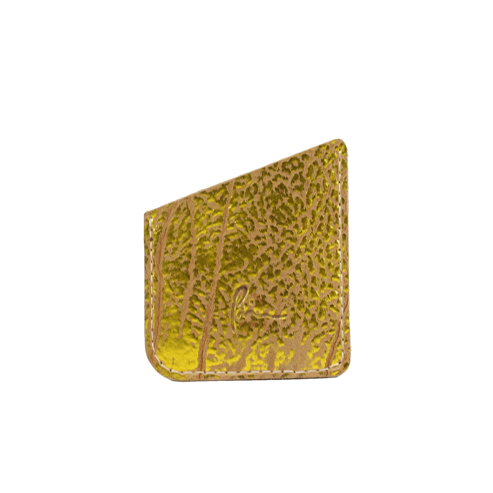 Oblique card Holder - Gold