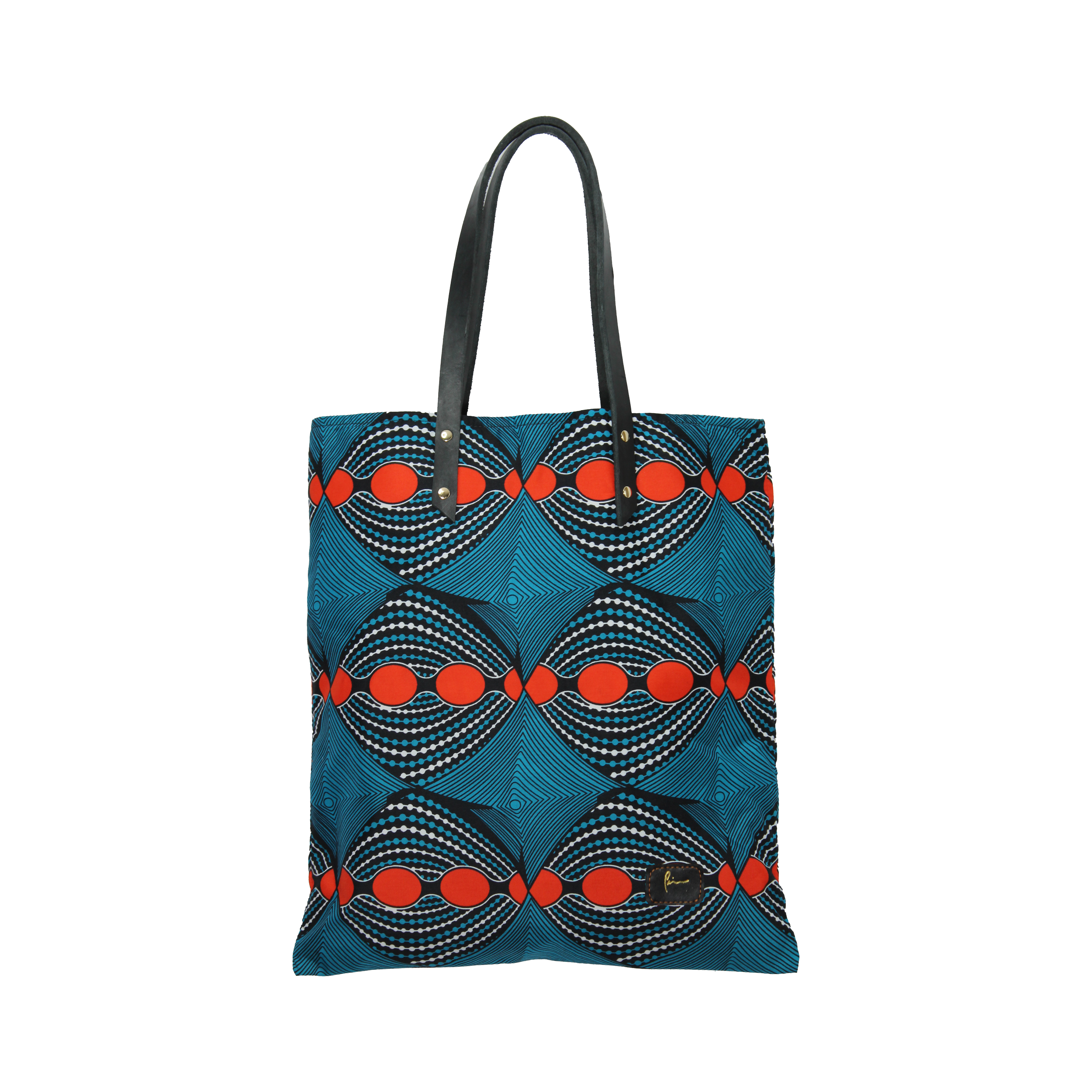 Ankara Tote Bag - Blue Illusion