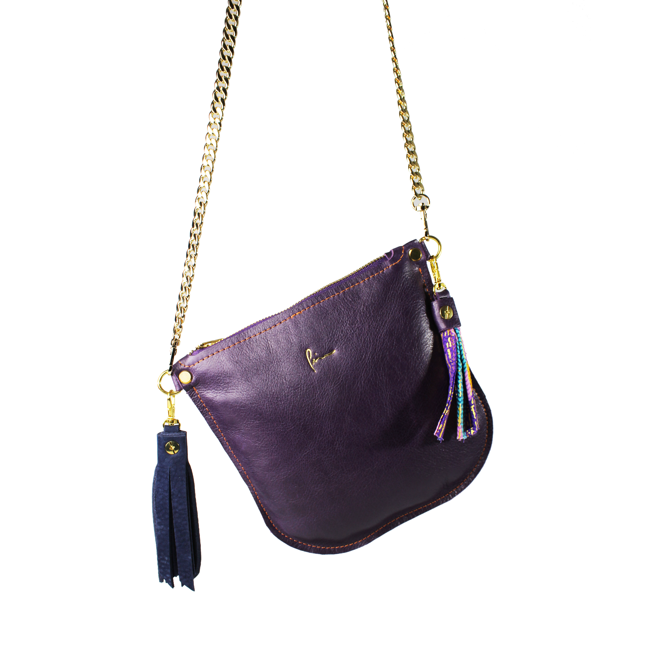 The Fringe Tassel Crossbody - Purple