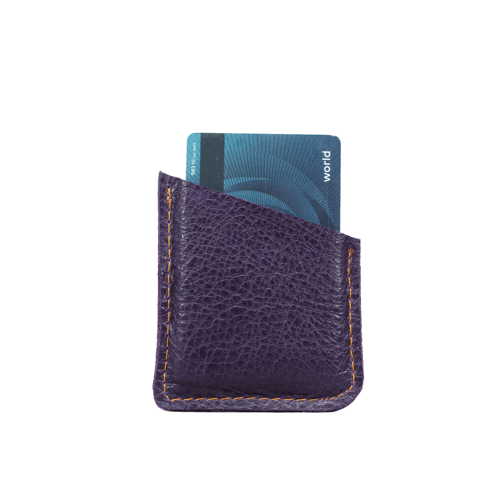 Oblique card Holder - Fuchsia and Purple